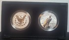 2023 Morgan And Peace Silver Dollar Two-coin Reverse Proof Set Us Mint Box   Coa