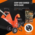 C30 Lite Wood Chipper Shredder Mulcher Heavy Duty 7 Hp 212cc Gas Powered 3 In   