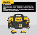 Dewalt Atomic 20v Max Lithium-ion Drill  Impact   2  Batteries    Bag Dck200d1p1