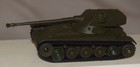 Vintage Dinky No  817 Char Amx 13 Ton Tank Green In Original Box - Diecast