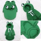 Pet Dog Hoodie Clothes Small Dog Coat Jacket Puppy Cat Costume Green Same Day     