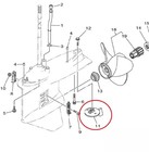 Yamaha Zinc Trim Tab 6k1-45371-02-00 150 175 200 225 Hp Counter Rotation 1992 