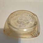 Falstaff Vintage Breweriana Beer Glass Ashtray Ribbed Clear Bar Decor