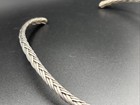 Vintage Mexico Sterling Silver Braided Wire Collar Necklace 47g