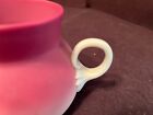 Rare 19thc New England Glass  wild Rose  Peachblow Creamer   Sugar Bowl