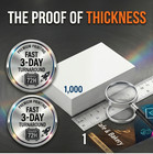 Fast 3-day 1000 Custom Postcards 4x6 Glossy 16pt Premium Print - Made In Usa