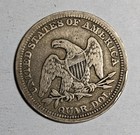 1857 P Seated Liberty Silver Quarter  