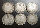 1913 1916 1929 1936 Canada 25 Cents Lot Of 6 Silver 25c Old Coins Kgv Km 24a