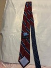Tommy Hilfiger Maroon And Navy Diagonal Stripe Tie