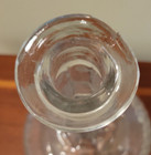 Pair Of Antique Vintage Ribbed Glass Decanters Lovely Condition With Stoppers