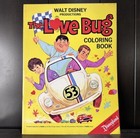1969 Herbie The Love Bug Cartoon Coloring Book Walt Disney Disneyland Uncolored 