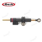 For Ducati 848 2008 2009 2010 Black Steering Damper Stabilizer And Brackets