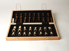 15 Inch Wooden Chess Set - Folding Chess Board With 2 Extra Queens   King