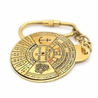 40 Year Calendar Brass Nautical Keychain Auto Car Truck Automobile Key Chain