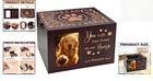 Large Wooden Pet Memorial Urn   Photo Box For Dog   Cat Ashes