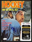 Denis Potvin Hof Signed 1974 Hockey World Magazine No Label Islanders Jsa 198410