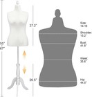 Female Mannequin With Adjustable Height For Photography   Product Display White