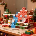 180pcs Chrimas Magnetic Building Blocks  Stem Toys Educational Gift For Kids