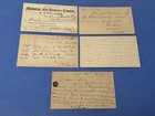 Lot X5 Ny Fancy Cancels 1870s Ux3 Postal Cards   Manuscript Dpo  fancy  duplex  