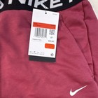 Nike Pro Girls Pink Jogger Pants Size L Solid Tapered Elastic Waist