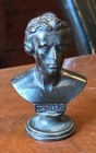 Schiller Antique Miniature Cast Iron Cabinet Bust 19th Century Grand Tour 