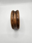 Vintage Wooden Ship Deadeye 4 25  3-hole Nautical Maritime Rigging Block