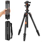 K f Concept 64inch Carbon Fiber Lightweight Travel Tripod W  36mm Ball Head Dslr