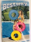 Lot Of 2 Bestway Plastic Inflatable Swim Tube Ring 20 Inch 2 Tubes Pink   Yellow