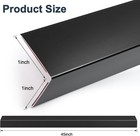4pcs 45  Black Metal Corner Protectors  Aluminum Self Adhesive Corner Guards    