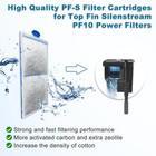 10 Pack Pf-s Fish Tank Filter Cartridges For Top Fin Silenstream Pf-s Small F   