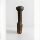 Vintage Small Wooden Pestle Masher Solid Wood 5 6 Inches Long Antique
