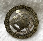 Fleming 1-3 4  Filigree Solid Sterling Silver Loopback Bridle Rosette Concho