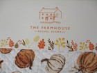 The Farmhouse Rachel Ashwell Placemats 4 Quilted Pumpkin Fall Reversible Gingham