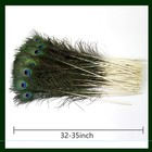 Tharaht 24pcs Peacock Feathers Long Natural In Bulk 32-35 Inch 80-90 Cm For V   