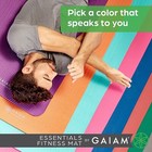 Gaiam Thick Yoga Mat Fitness   Exercise Mat With Strap  72 l X 24 w X 2 5 Inch