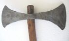 Antique Vintage Old Battle Axe Fine Double Side Design Unusual And Rare