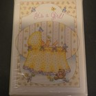 Vtg Hallmark Baby Girl Birth Announcements    it   s A Girl     Cards W  Envelopes