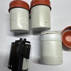 Vintage Kodak Orange White Film Canisters With Vericolor 2 Asa 100 36 Exp 1979