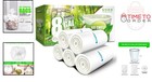 Clear Plastic Trash Bags 8 Gallon 220 Count Durable Tear-resistant Bin Liners