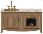 Maileg Dollhouse Kitchen Furniture Scandinavian Toy- Brown   mouse Not Included 