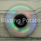 Led Fidget Hand Spinner Tri Spinners Figet Desk Toy Focus Edc Adhd    usa    Black