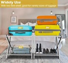 1 Pack Folding Luggage Rack For Guest Room  Foldable Suitcase Stand Holder Wi   