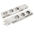 30 In Stainless Steel Mud Flap Hanger With Light Cutouts For Semi Trucks