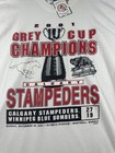 Hanes Calgary Stampeders Shirt Mens 2xl White Cfl Football Hanes Grey Cup Champs