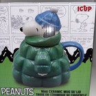 Icup Peanuts Snoopy Molded Puffer Jacket Mug  16oz  Brand New In Box Never Used