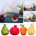 1pc Fruit Shaped Glass Vase Aromatherapy Bottle Vase Home Decoration Flower Vase