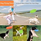 Dog Flying Disc  3 Pack Dog Flyer Dog Toy  Dog Soft Rubber Interactive Lightweig