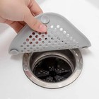Silicone Sink Strainer Shower Drain Hair Catcher Plug Stopper Kitchen 1pc  Grey