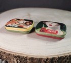 Lot Of 2 Vintage Coca Cola Empty Sewing Kit mint Pocket Tins