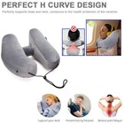 Memory Foam H Shaped Travel Pillow Neck Support Head Rest Car Plane Soft Cushion